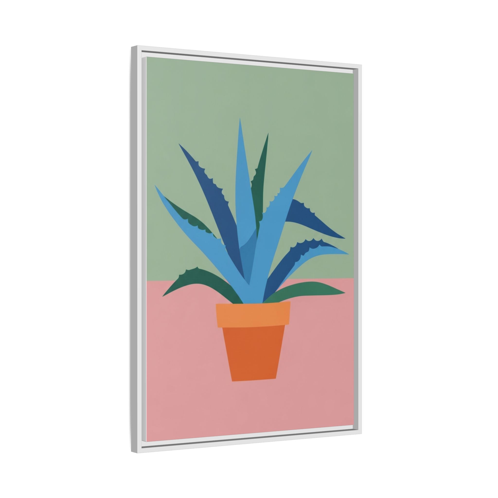 Desert Botanical No. 1: The Agave — Framed Canvas