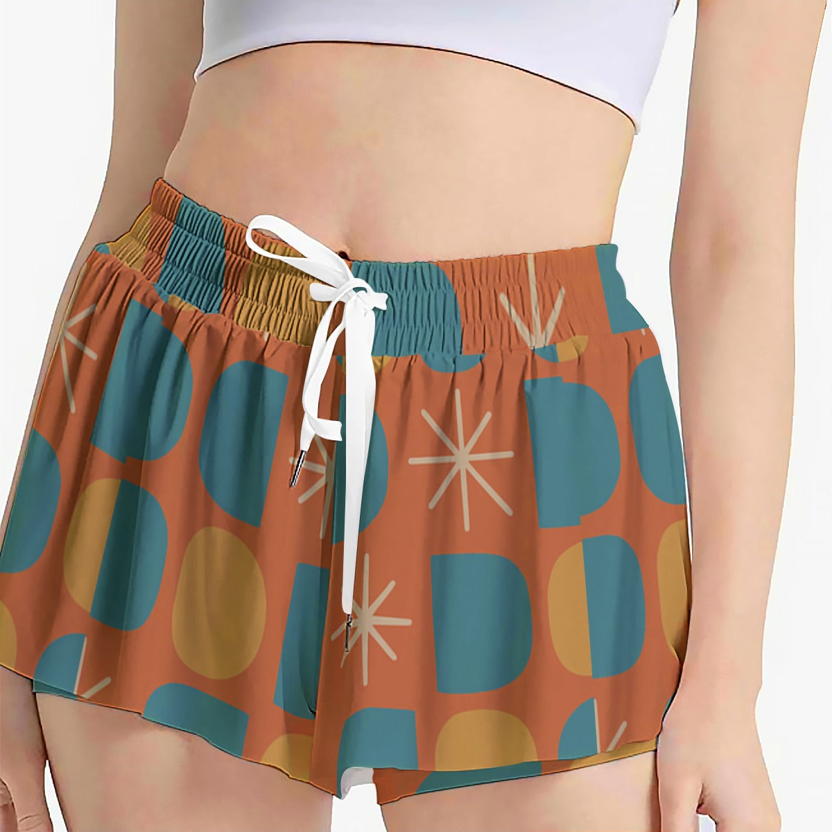 Atomic Pop High-Waist Shorts