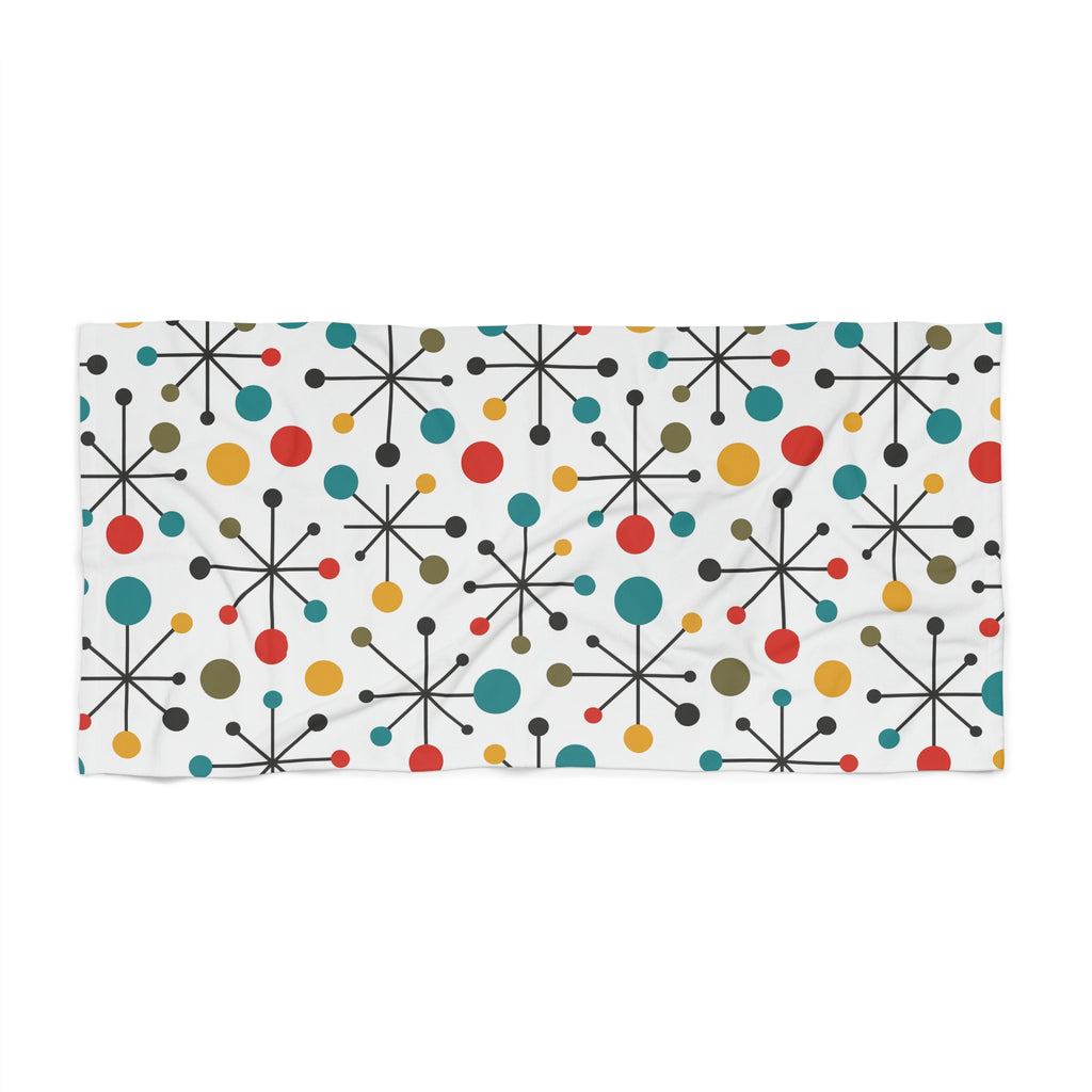 Atomic Pop Mid-Century Beach Towel – Limited Edition