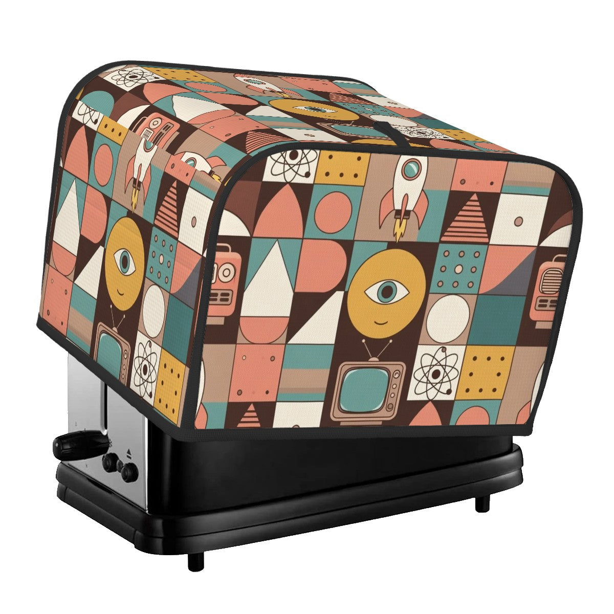 Pure Mid Century 4‑Slice Toaster Cover — Retro Modern Appliance Protection