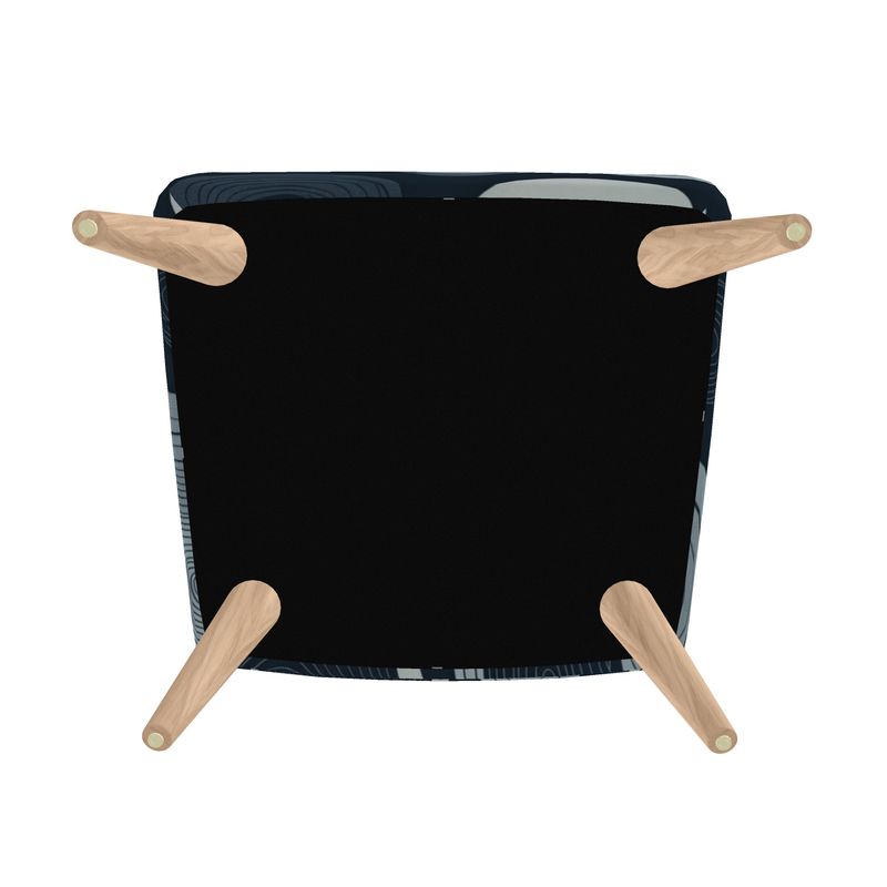 The "Orbit" Occasional Chair | Midnight & Slate