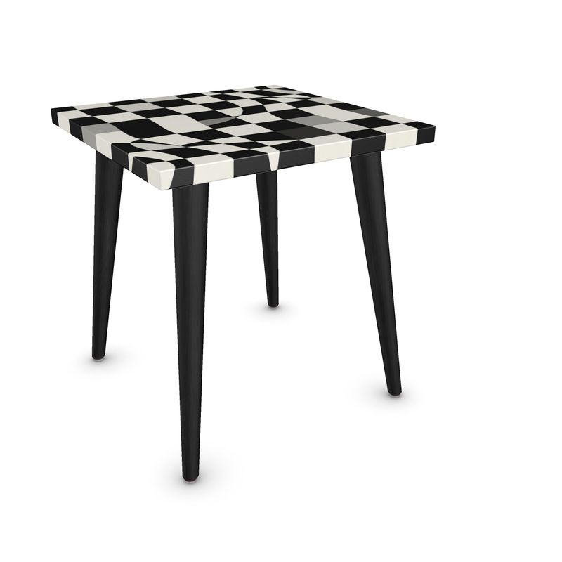 The "Op Art" Side Table | Monochrome Mod