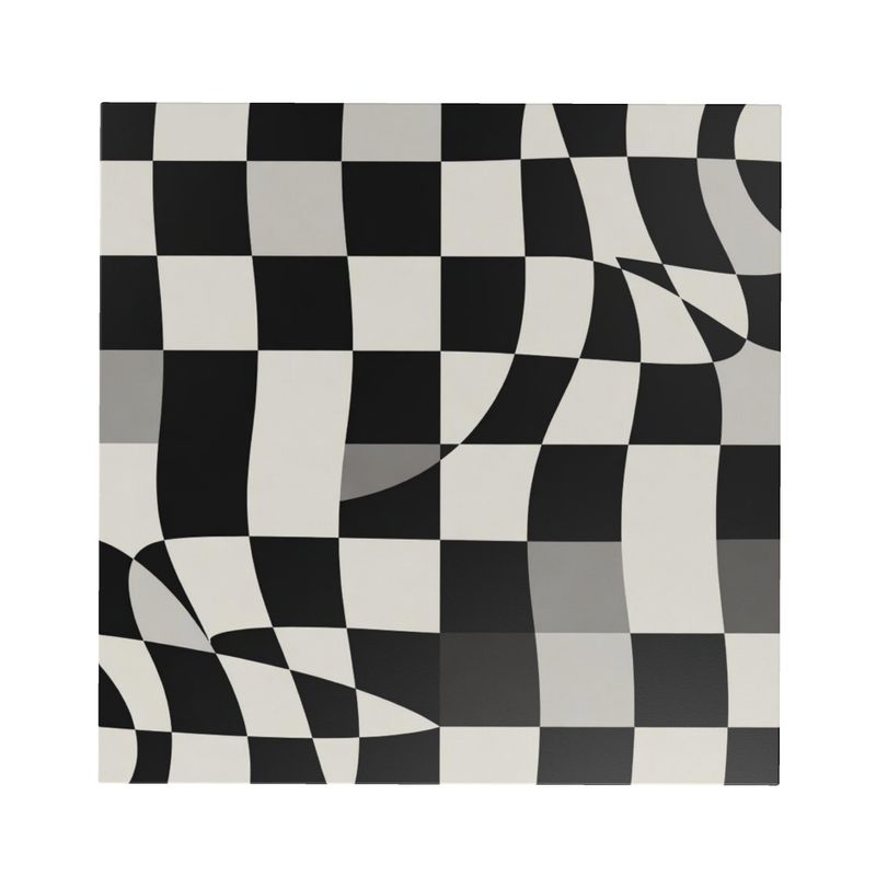 The "Op Art" Side Table | Monochrome Mod