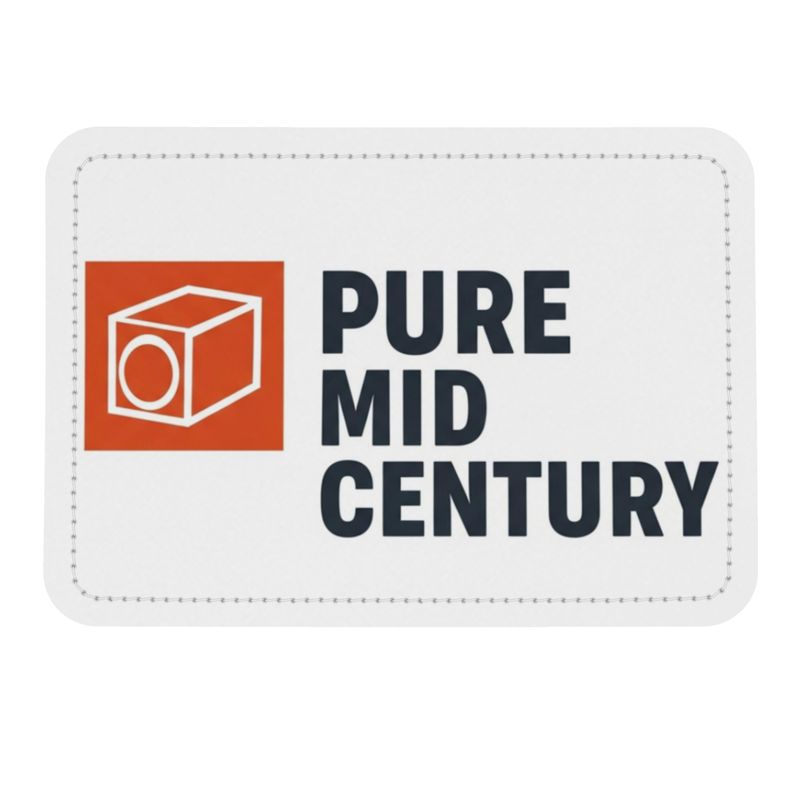 Architectural Blocks Designer Leather Clutch Purse — Mid-Century Abstract Geometry