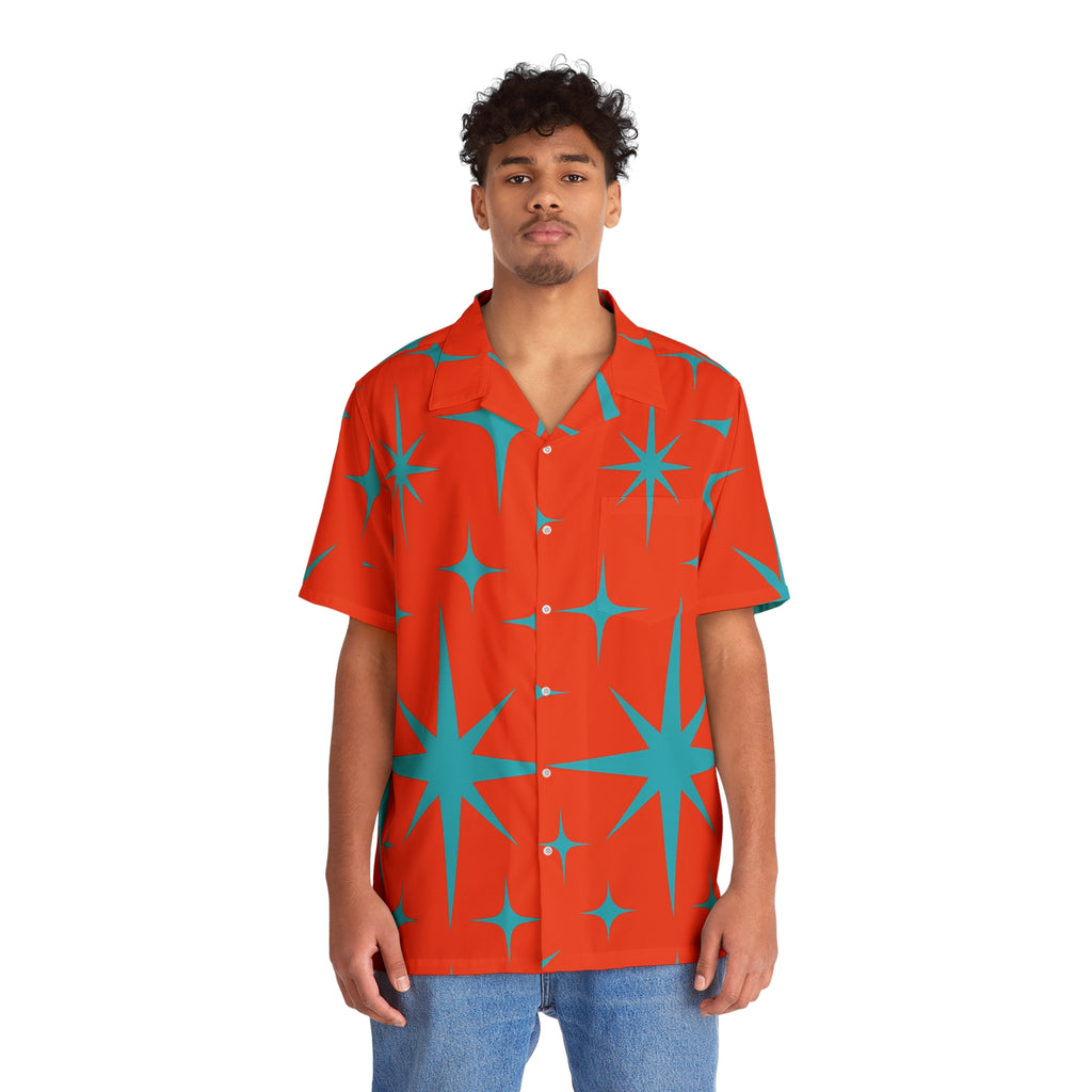 Vibrant Starburst Men's Hawaiian Shirt - Perfect for Summer, Parties & Vacations