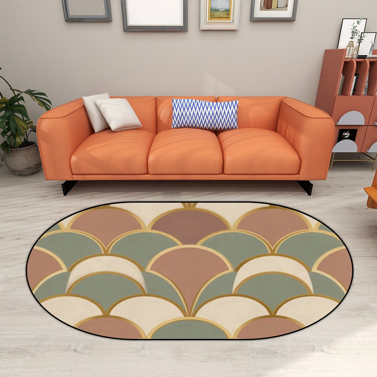 The "Racetrack" Oval Accent Rug