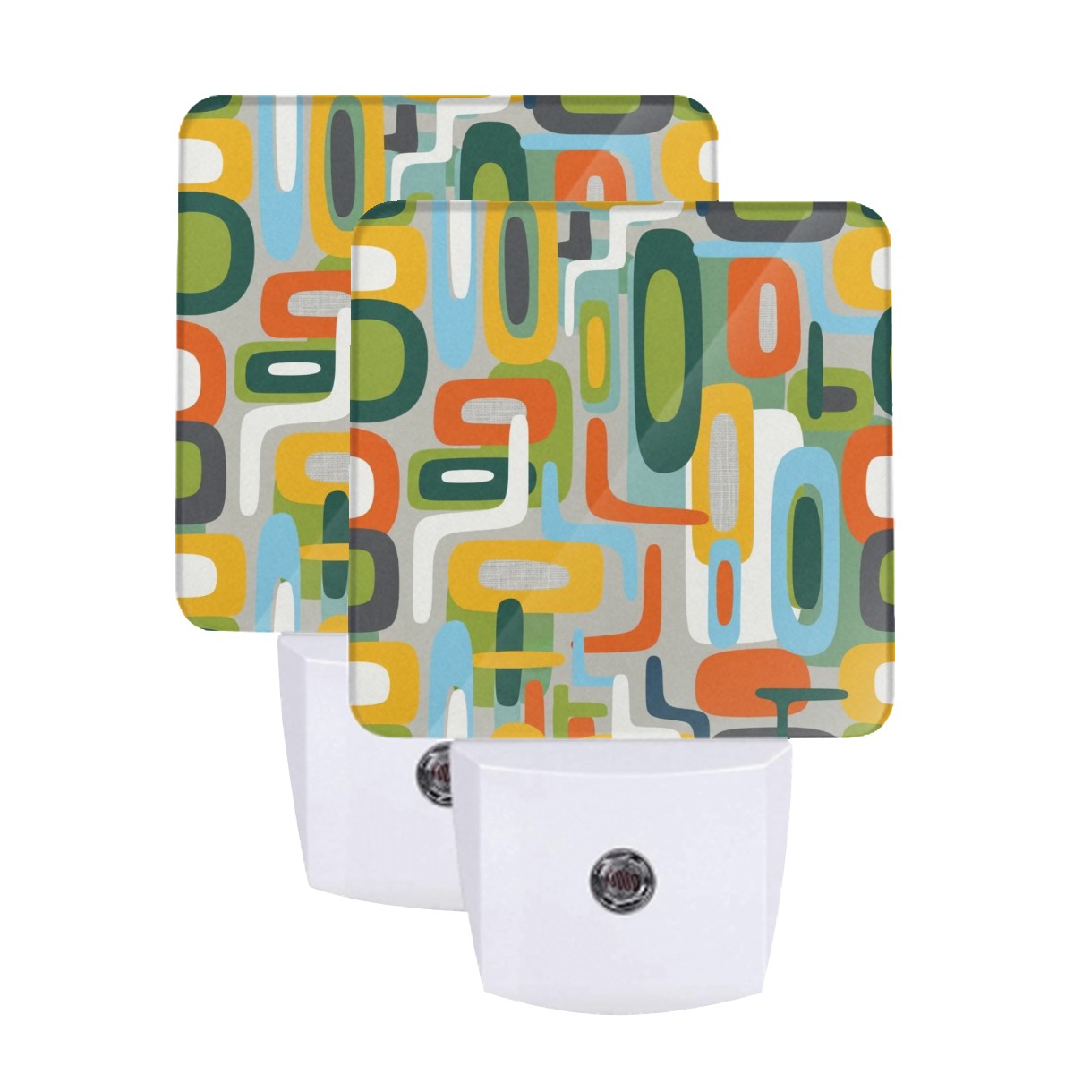 Mid‑Century Teardrop LED Night Light — Set of 2