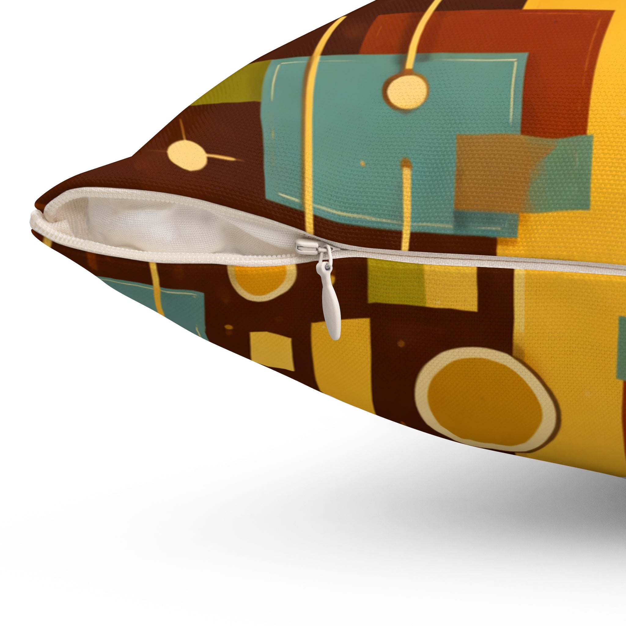 Atomic Era Geometric Throw Pillow