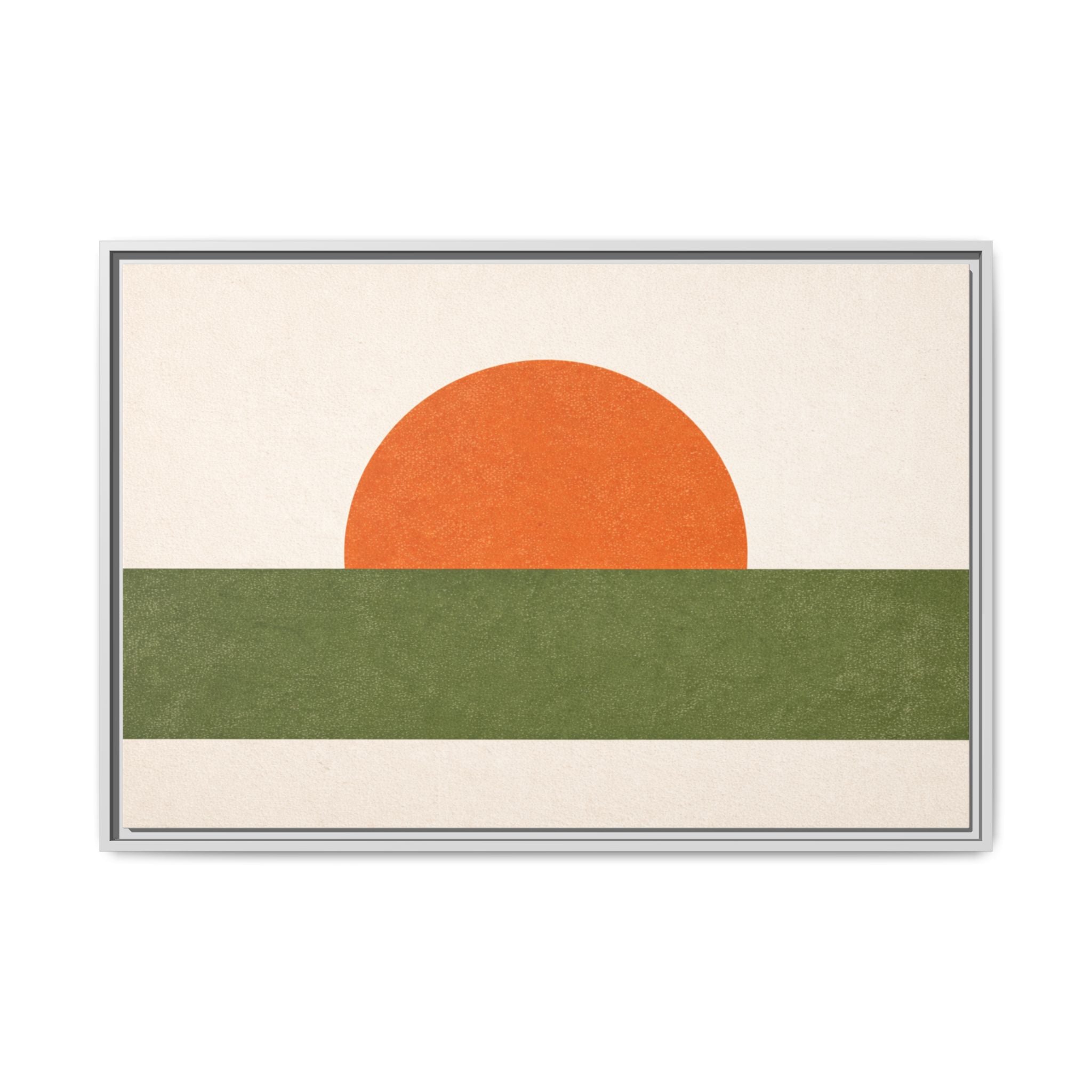Mid-Century Abstract No. 1: The Sun — Framed Canvas