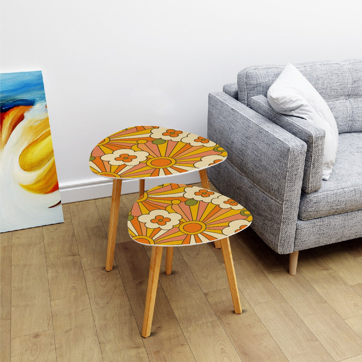 Sunburst Bloom Nesting Tables