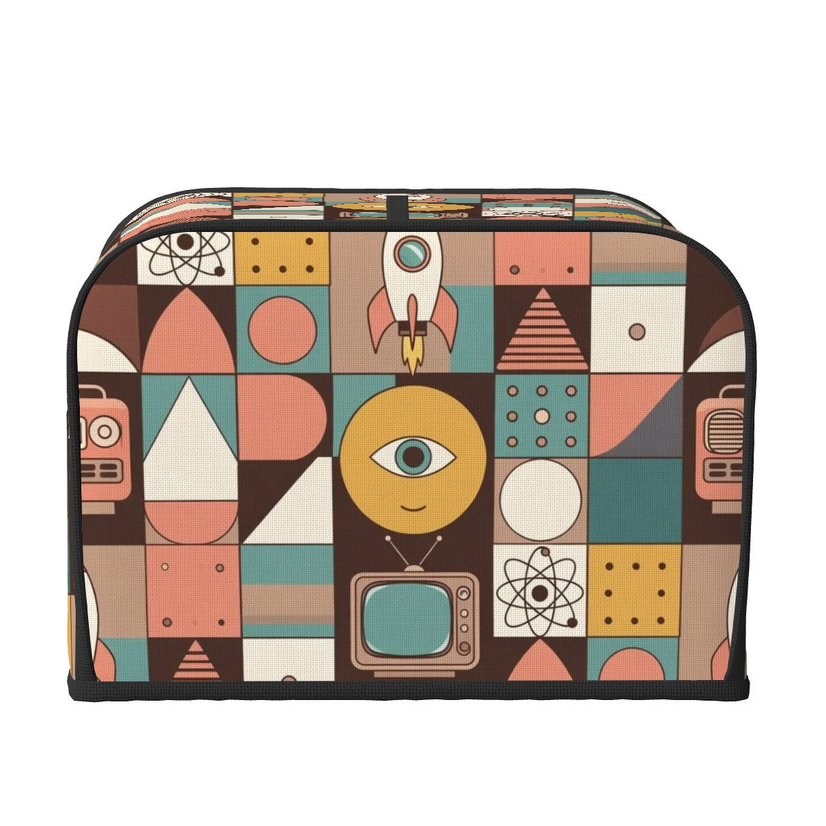Pure Mid Century 4‑Slice Toaster Cover — Retro Modern Appliance Protection