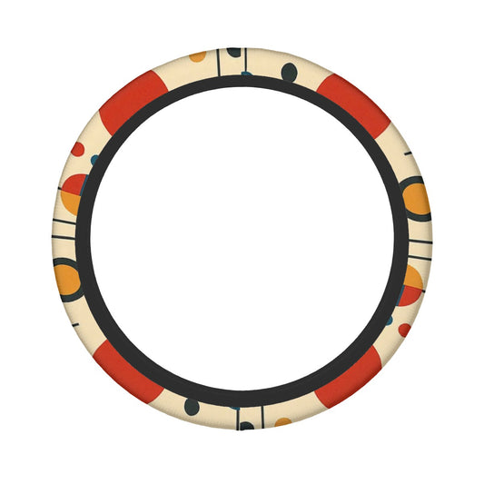 Atomic Pop Circles Steering Wheel Cover