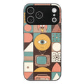 Pure Mid Century Glass Phone Case — Modern Retro Design for iPhone 17 Pro Max