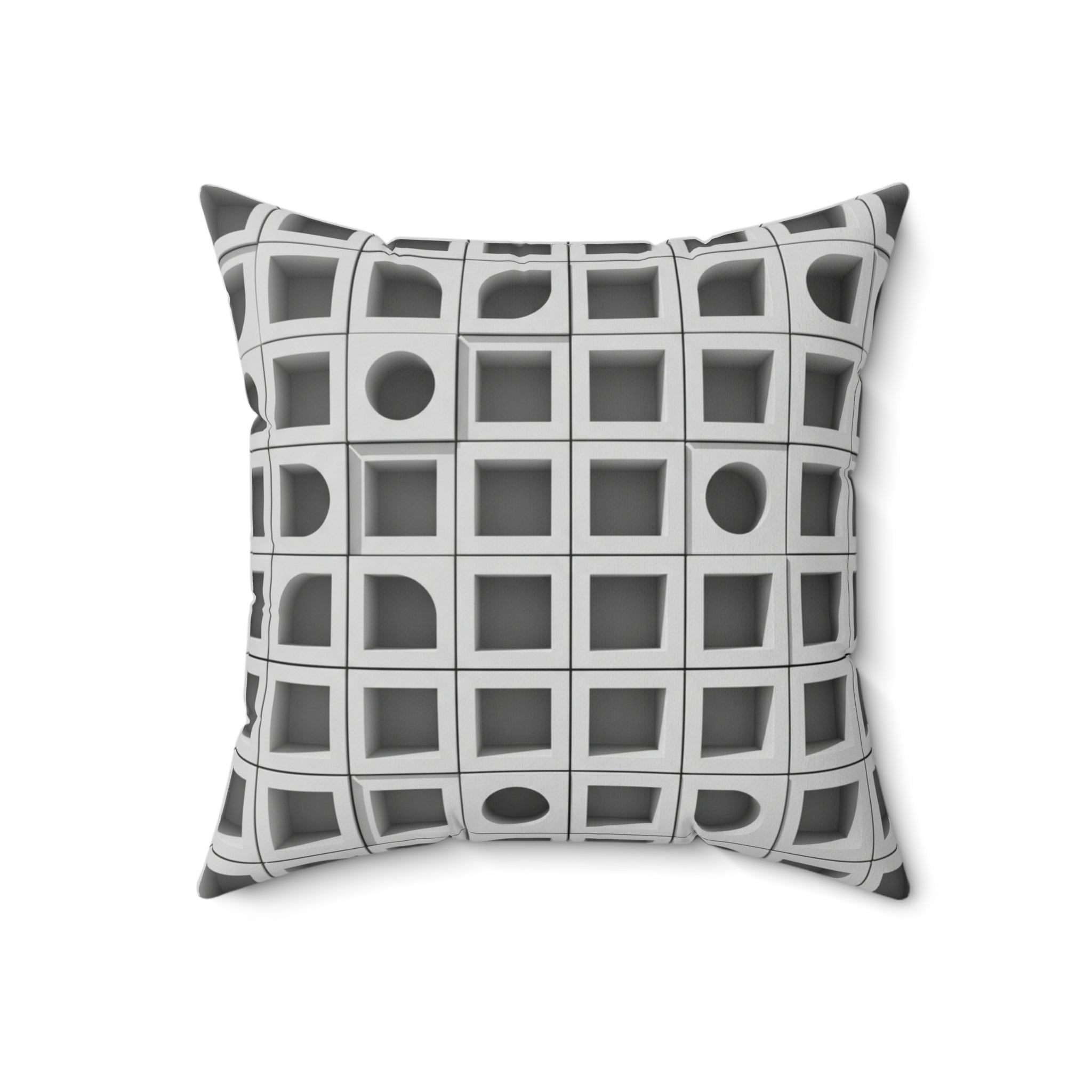 The Palm Springs Breeze Block Pillow — Architectural 3D Print