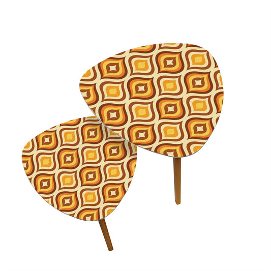 Retro Honeycomb Nesting Tables