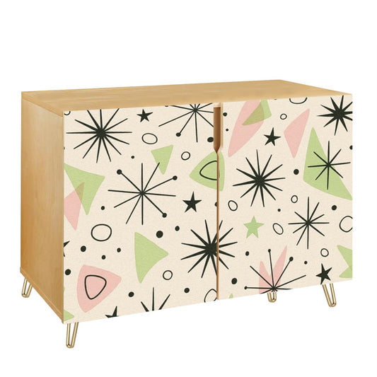 Atomic Pastel Starburst Cabinet