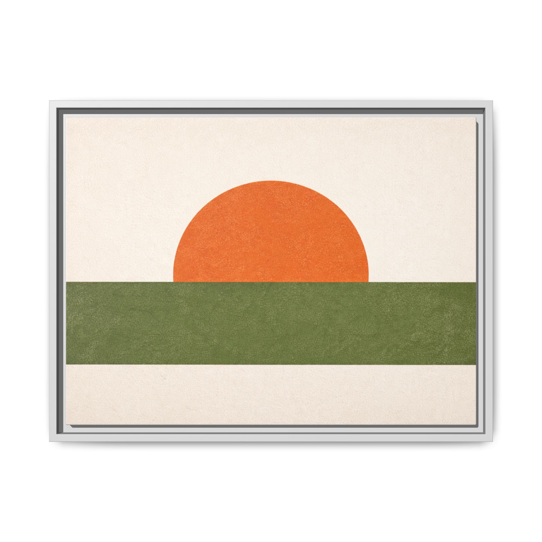 Mid-Century Abstract No. 1: The Sun — Framed Canvas