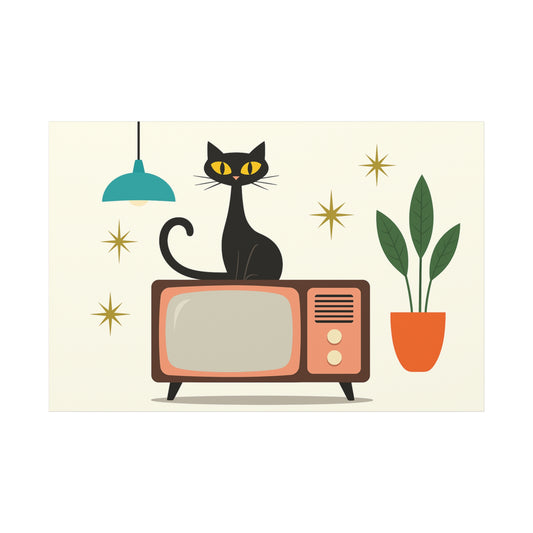 Vintage Vibes with a Meow 📺🐈