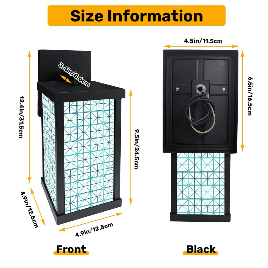 The "Palm Springs Block" Architectural Wall Sconce