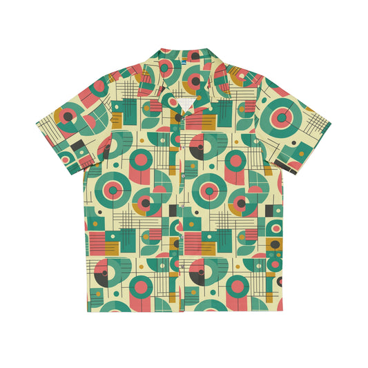 Atomic Vibes Hawaiian Shirt – Mid-Century Modern Print