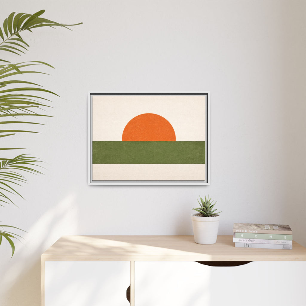 Mid-Century Abstract No. 1: The Sun — Framed Canvas