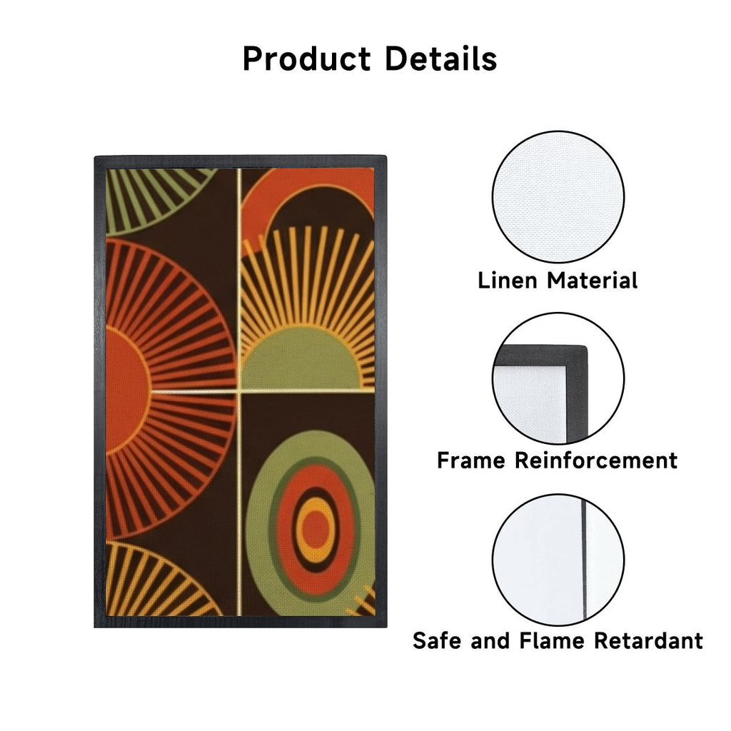 “Sunburst Spectrum Tower Lamp” — Mid‑Century Modern Floor Lamp with Shelves + Retro Radial Panels