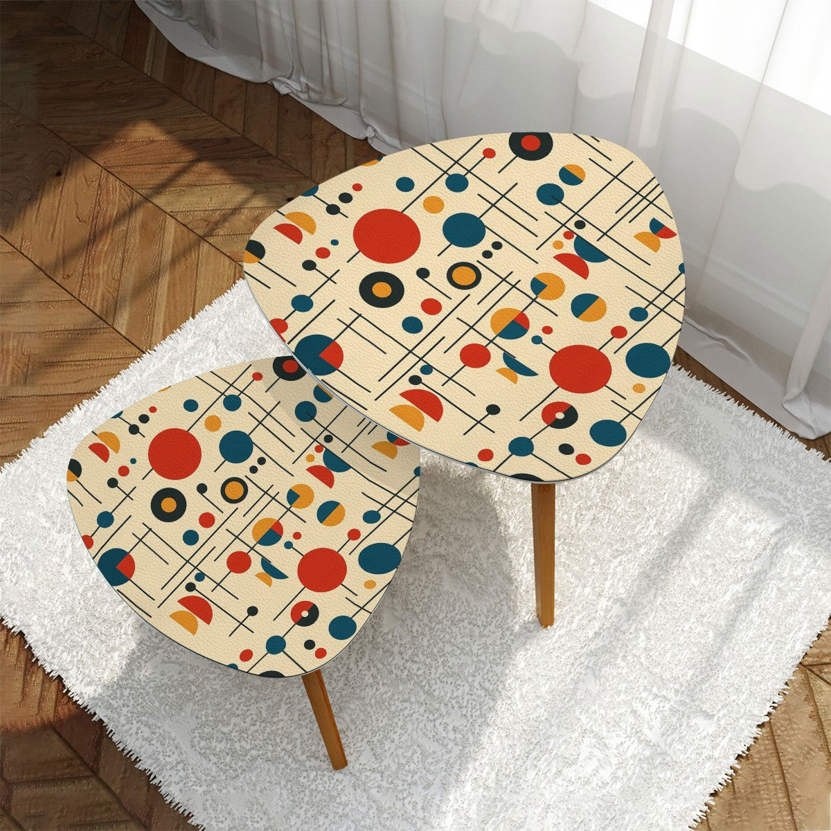 Triangle Coffee Table Set of 2