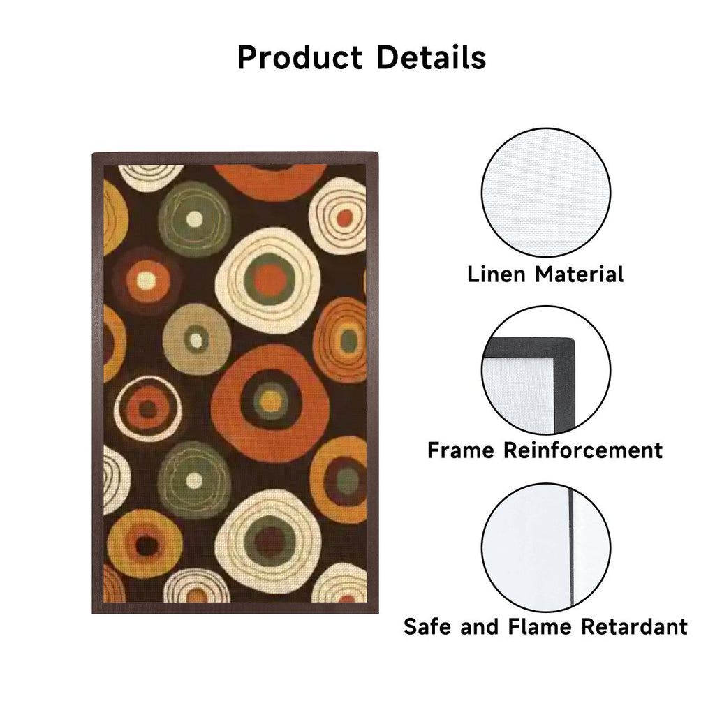 “Orbit Ember Tower Lamp” — Mid‑Century Modern Floor Lamp with Shelves + Retro Circle Panels