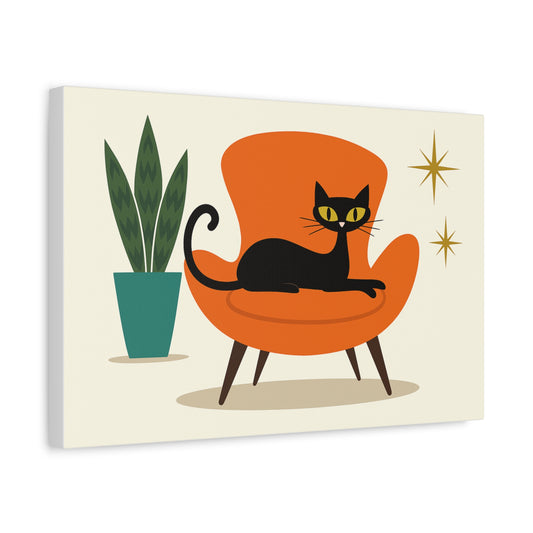 Mid-Century Cool with Cattitude 😼🪑