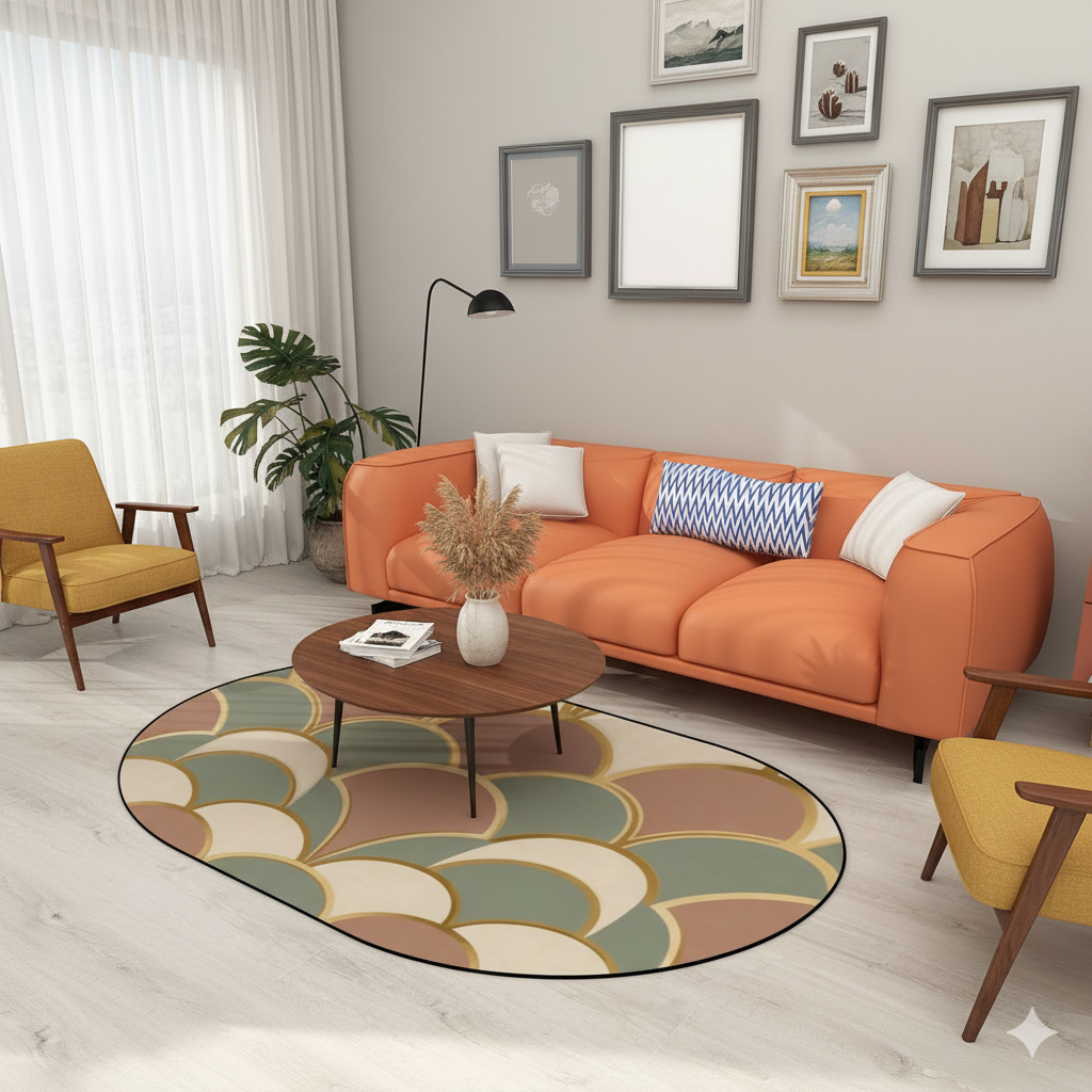 The "Racetrack" Oval Accent Rug