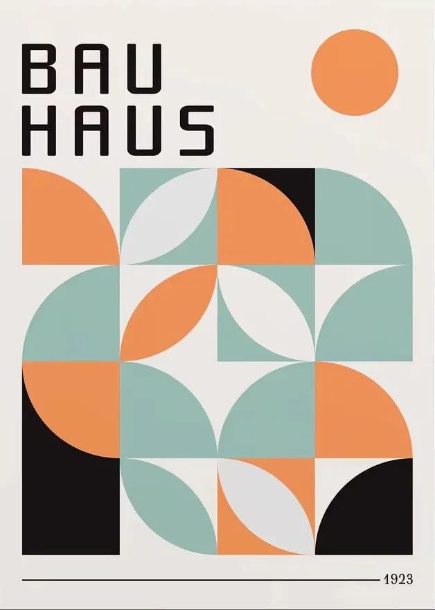 Bauhaus Style Canvas Prints – Unframed