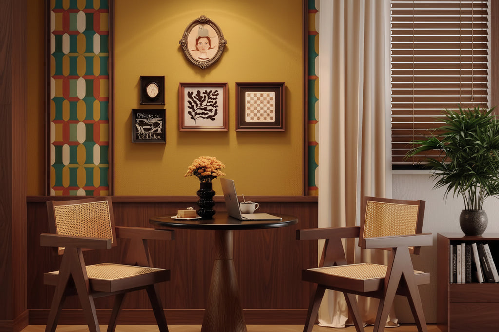 Modern Mid‑Century Dining Chairs – Set of 2