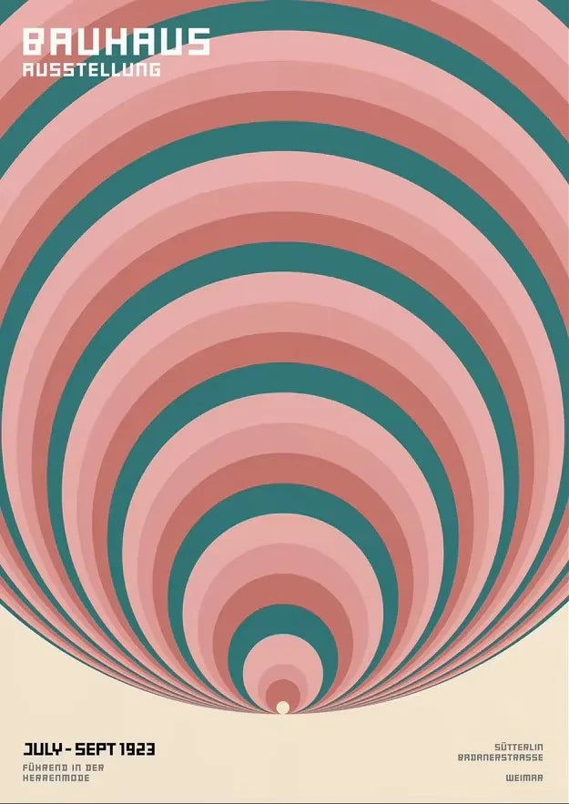 Bauhaus Style Canvas Prints – Unframed