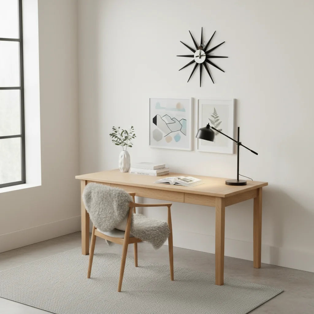 The "Apollo" Sunburst Wall Clock – 19" Mid-Century Icon