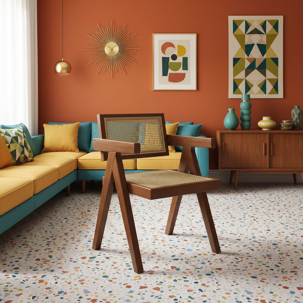 Modern Mid‑Century Dining Chairs – Set of 2