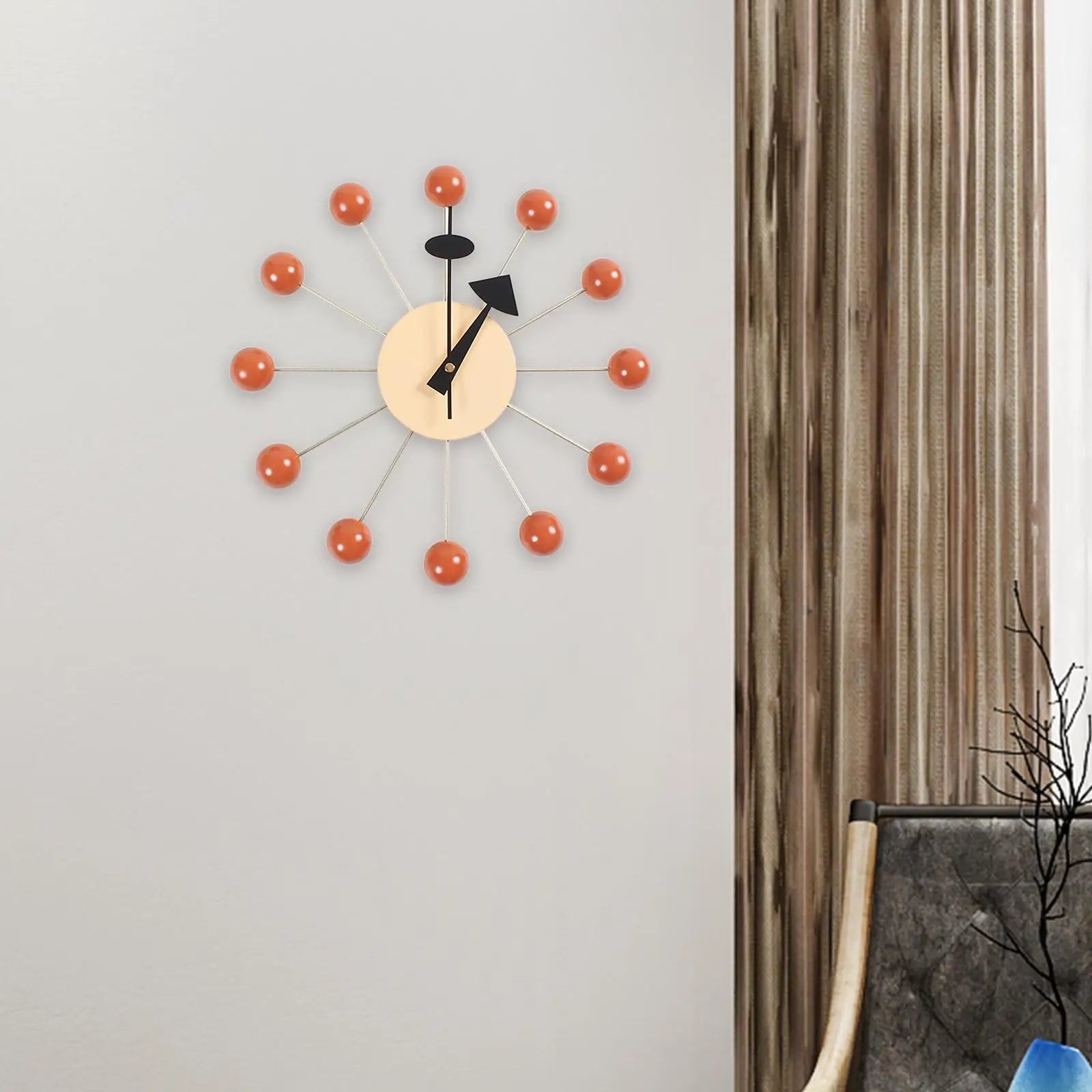 The "Orbit" Ball Clock – 12" Mid-Century Modern Classic
