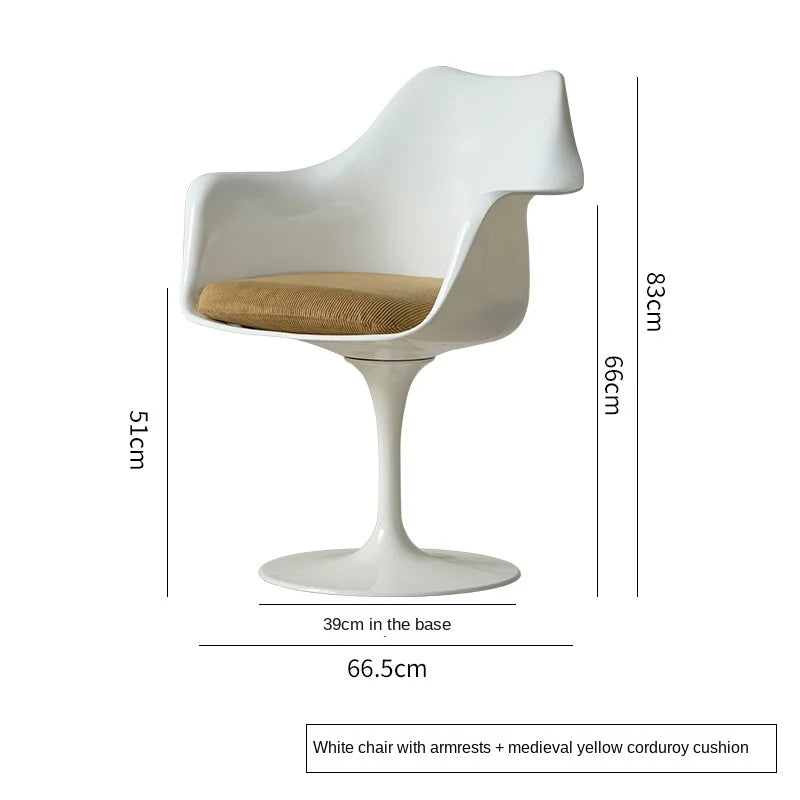 Scandinavian Simple Tulip Swivel Chair