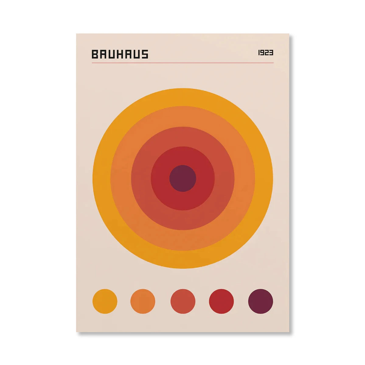 Bauhaus Style Canvas Prints – Unframed