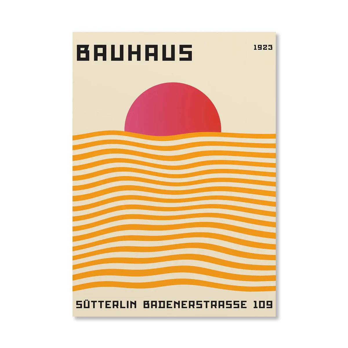 Bauhaus Style Canvas Prints – Unframed