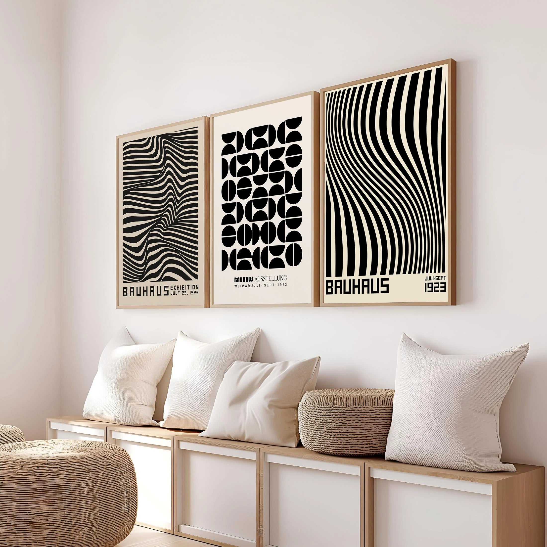 Bauhaus Style Canvas Prints – Unframed