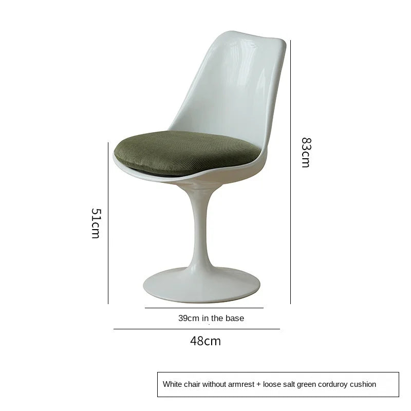 Scandinavian Simple Tulip Swivel Chair