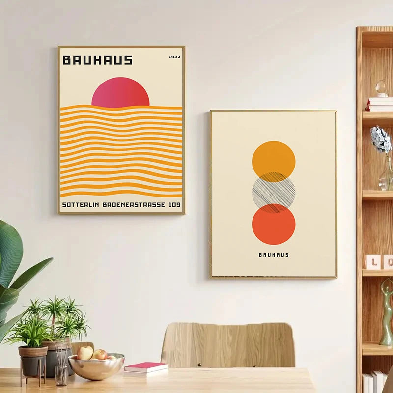 Bauhaus Style Canvas Prints – Unframed