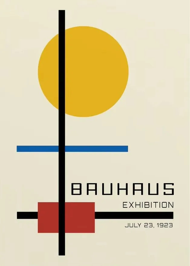 Bauhaus Style Canvas Prints – Unframed