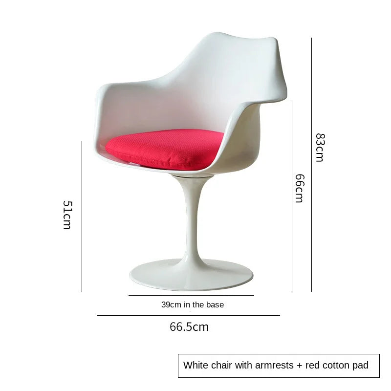 Scandinavian Simple Tulip Swivel Chair