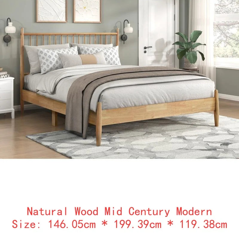 Brickell Collection – Mid‑Century Modern Queen Platform Bed