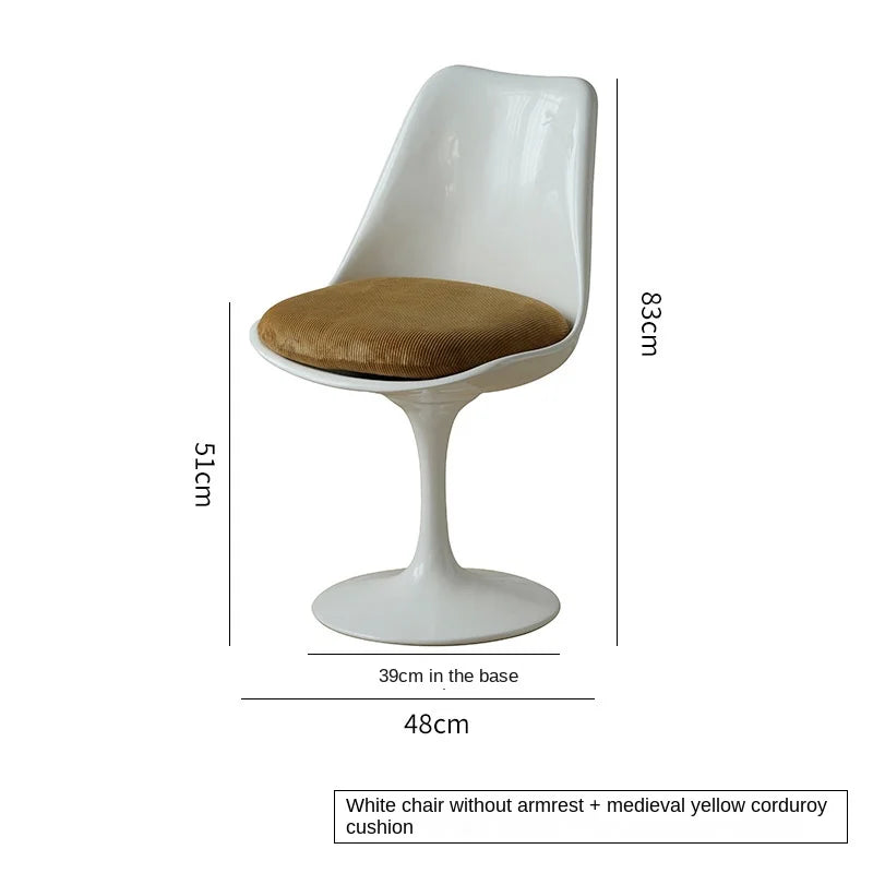 Scandinavian Simple Tulip Swivel Chair