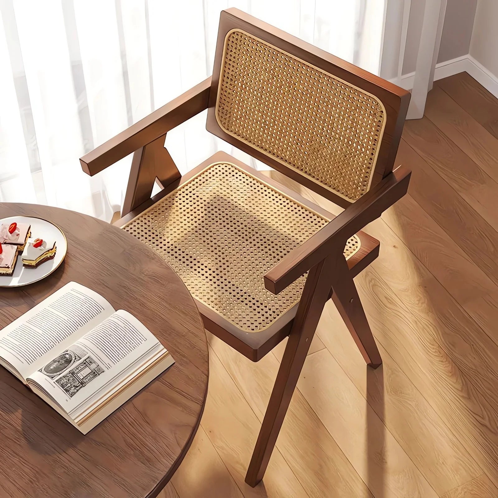 Modern Mid‑Century Dining Chairs – Set of 2