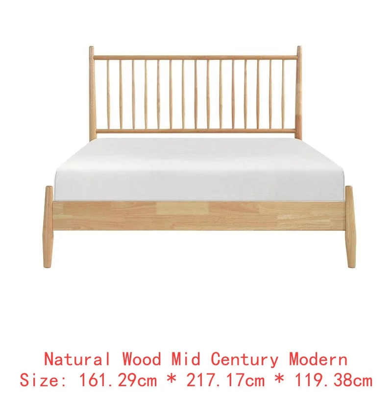 Brickell Collection – Mid‑Century Modern Queen Platform Bed