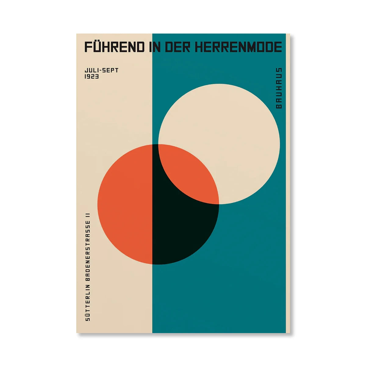 Bauhaus Style Canvas Prints – Unframed