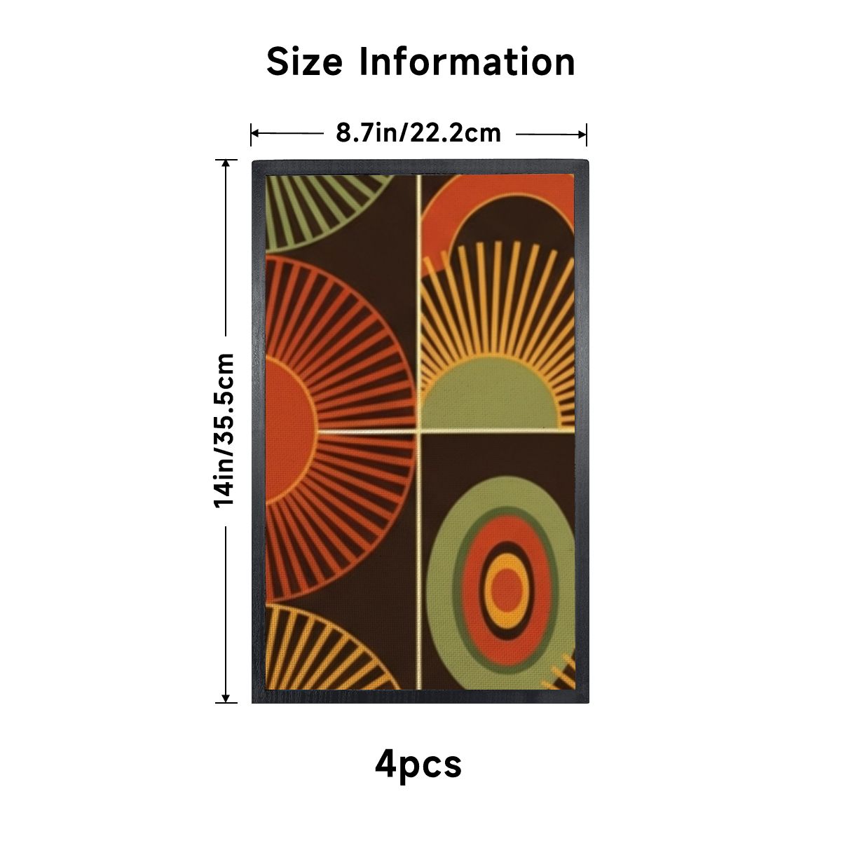 “Sunburst Spectrum Tower Lamp” — Mid‑Century Modern Floor Lamp with Shelves + Retro Radial Panels